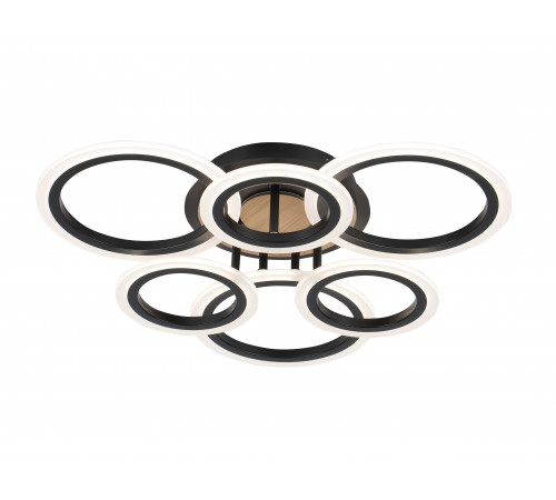 3308/3+3 BLACK+WOOD (1) Люстра RL