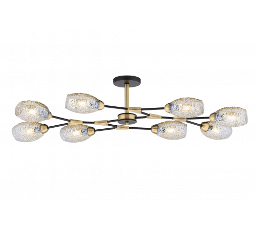 40272MD/8 MBK+AB (1) Люстра (NW)