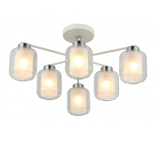 07625/6 WHITE+CHROME (1) Люстра RL