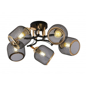 06443/5 BLACK+GOLD (1) Люстра (RL) #