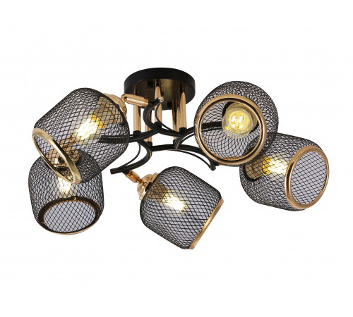 06443/5 BLACK+GOLD (1) Люстра (RL) #