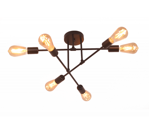 PD-LED-LINE3-R001-E27*6 BK (1) Люстра NW #
