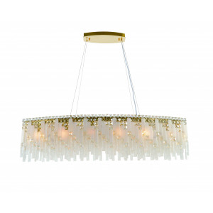 6079P/14A PLATING BRASS H+CLEAR (1) Люстра (в 2-х коробках)  NW