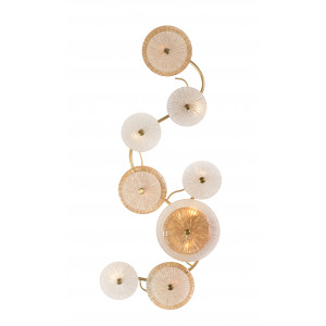 W2895A/9 SPRAY PAINT BRASS+CLEAR+AMBER (1) Настенный светильник  NW