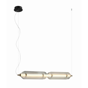 8372MDM-4S W BLACK+CLEAR (1) Люстра NW