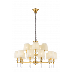 8902/10+5LT BRASS (1) Люстра (NW)