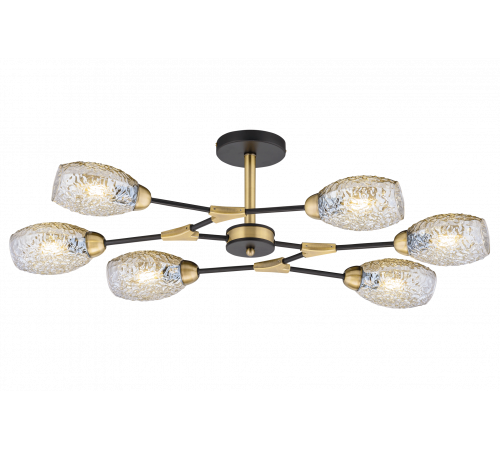 40272MD/6 MBK+AB (1) Люстра (NW)