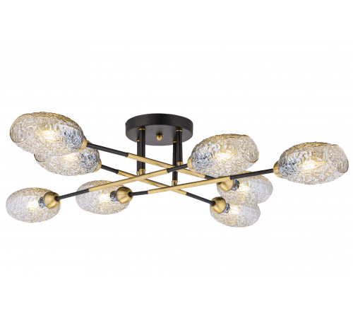 40255MD/8 MBK+AB (1) Люстра (NW)