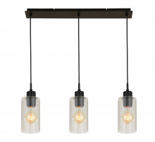 7667-3P BLACK+CLEAR GLASS (1) Люстра NW