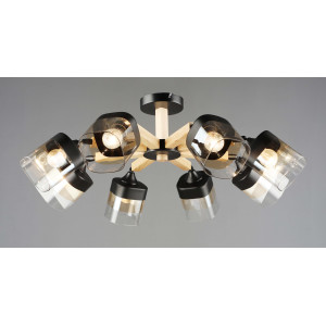 6941/8 BK+WOOD (1) Люстра RL