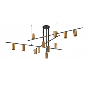 9001-DW/12 BLACK+BRASS (1) Светильник (NW)