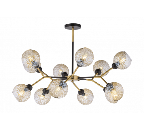 40268MD/12 MBK+AB (1) Люстра (NW)