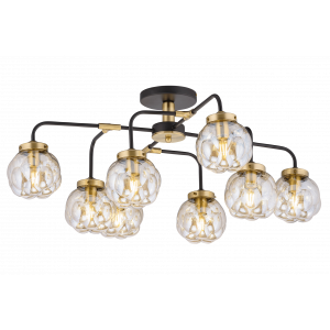 40345MD/8 MBK+AB (1) Люстра (NW)