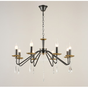 6810/8 BK+COP (1) Люстра RL