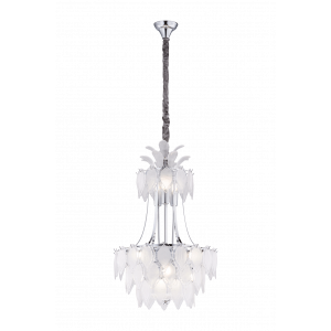 8775/12L-CR CHROME+WHITE (1) Люстра (NW)