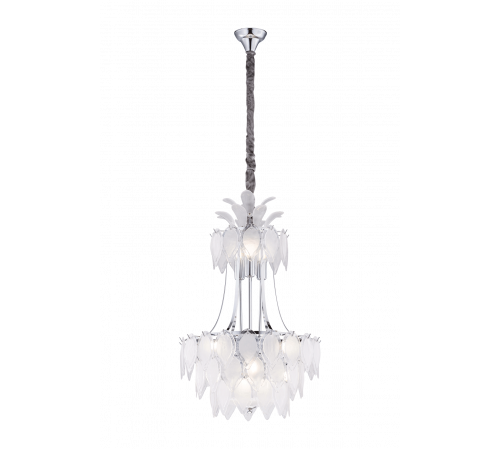 8775/12L-CR CHROME+WHITE (1) Люстра (NW)