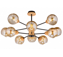 4642/10 BK+WOOD (1) Люстра (RL)