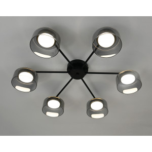 PRD-C 1158-6 BK+SMOKE (1) Люстра RL