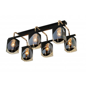 07212/6 BLACK+GOLD (1) Люстра (RL)