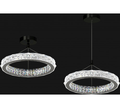 1001-500P BK+CR (1) Люстра RL