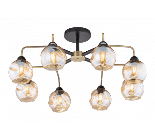 67034/8 BRONZE+BK (1) Люстра (RL)