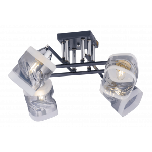 74333/4 CHROME+GRAY (2) Люстра (RL)