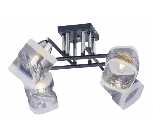 74333/4 CHROME+GRAY (2) Люстра (RL)