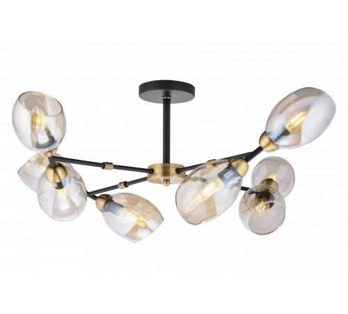 40262MD/8 MBK+AB (1) Люстра (NW)