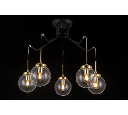 39177MD/5 MBK+GD (1) Люстра NW #