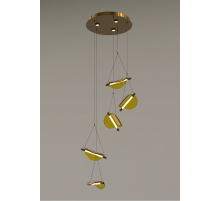 20124MD-45 AMBER GLASS (1) Люстра NW #