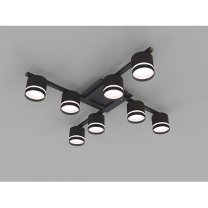 CL-DOT-R001-GX53*8 BK (1) Люстра NW #