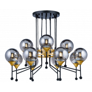 81908/8+4 BLACK+GOLD (1) Люстра NW