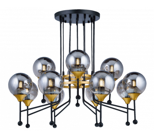 81908/8+4 BLACK+GOLD (1) Люстра NW