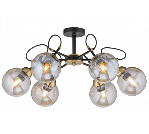 40318MD/6 MBK+AB (1) Люстра (NW)