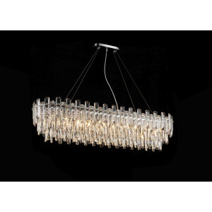 NW076-L1200*W300*H290 OVAL CHROME (1) Люстра (в 2-х коробках) NW