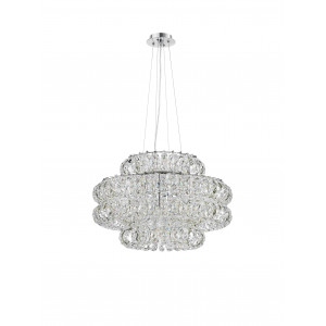 E91-ф600*H380(1200) CHROME (1) Люстра (в 2-х коробках) NW