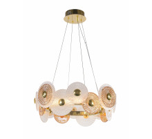 5850E/48W GOLD+CLEAR+AMBER (1)  Люстра  NW