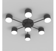 CL-BLACK DOT-R001-GX53*7 BK (1) Люстра RL  #