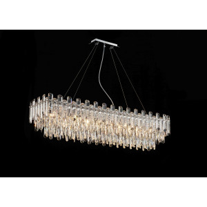 NW076-L1200*W300*H290 RECTANGLE CHROME (1) Люстра (в 2-х коробках) NW #