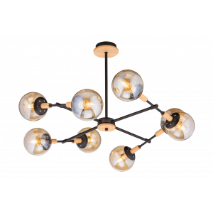 4900/8 BK+WOOD (1) Люстра (RL)