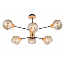 4642/6 BK+WOOD (2) Люстра (RL) #