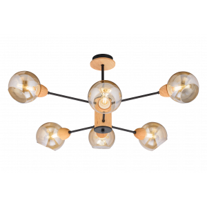 4642/6 BK+WOOD (2) Люстра (RL) #