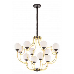 81822/8+4 BLACK+IMITATED GOLD (1) Люстра NW #