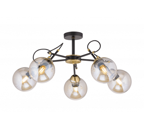 40318MD/5 MBK+AB (1) Люстра (NW)