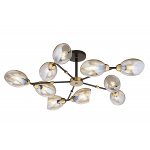 40262MD/10 MBK+AB (1) Люстра (NW)