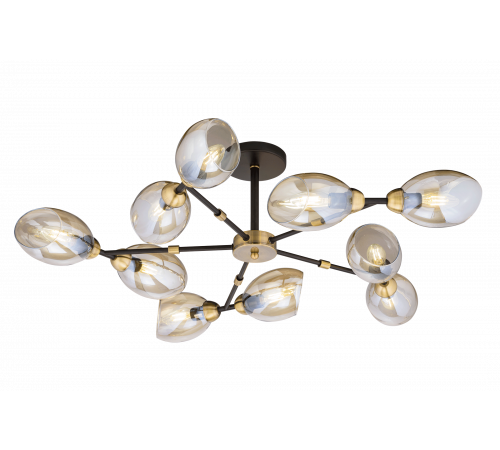 40262MD/10 MBK+AB (1) Люстра (NW)