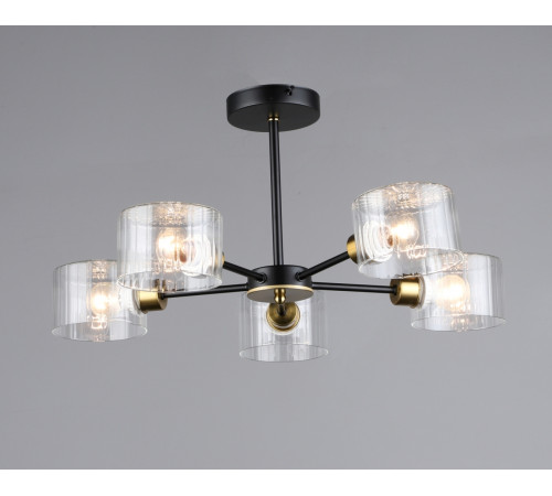 7412/5 BK+COP (1) Люстра RL