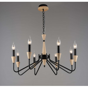 7050/8 BK+WOOD (1) Люстра RL