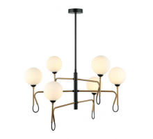 4927MDM/6 BK+BRO (1) Люстра NW