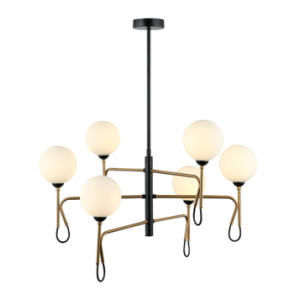 4927MDM/6 BK+BRO (1) Люстра NW